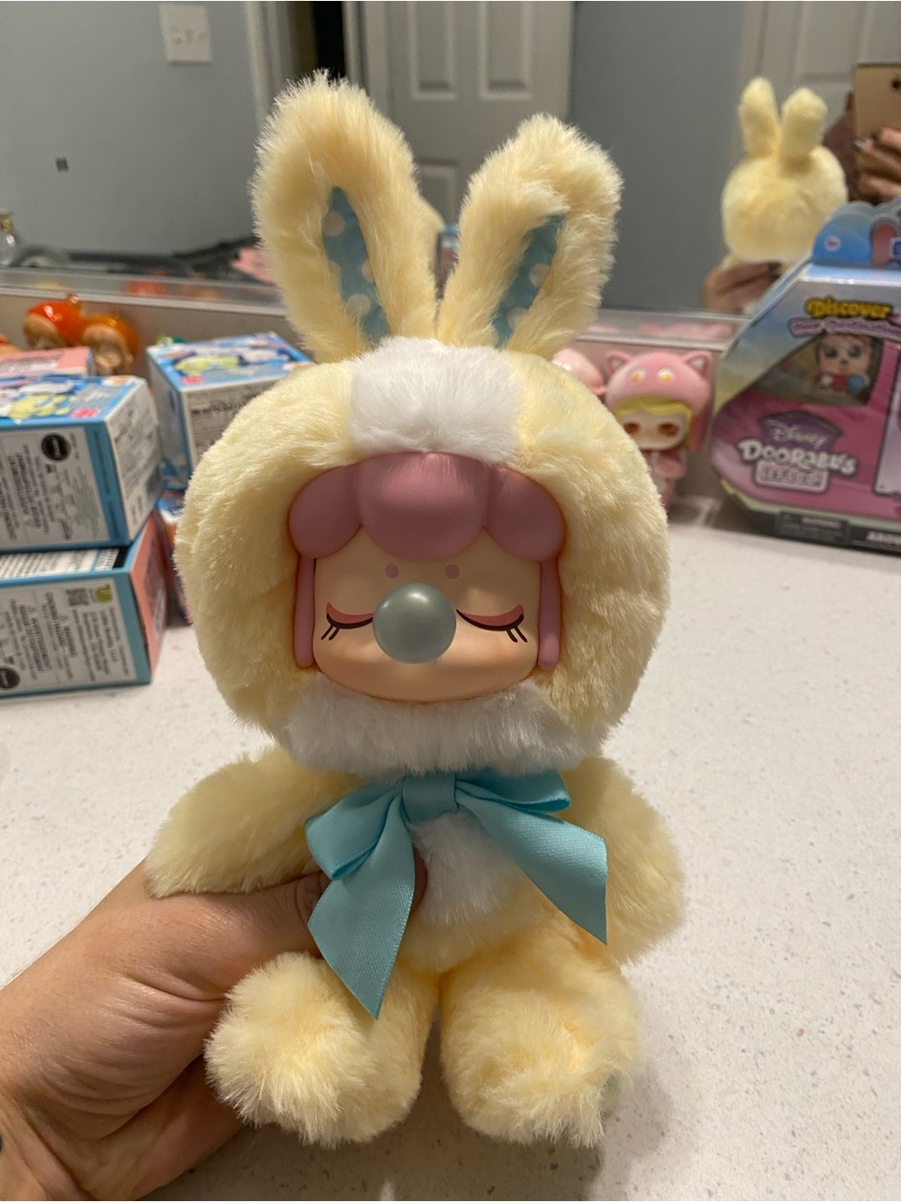 Rolife Nanci Shining Bunny Plush — Pastel Rainbow Bunny Costume